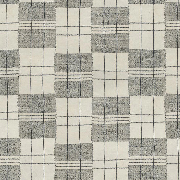 Grey plaid - safari (grey) wholecloth coordinate Fabric bylittlearrowdesign