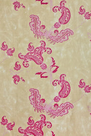 Hot Pink on Tea Stain - F