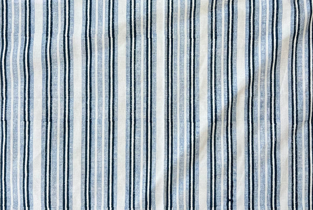 Indigo/Pale Blue on Ivory - F