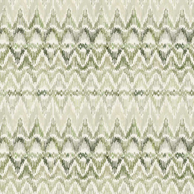 Verona Green Bargello Linen Fabric – 100% Linen, Sold by the Yard